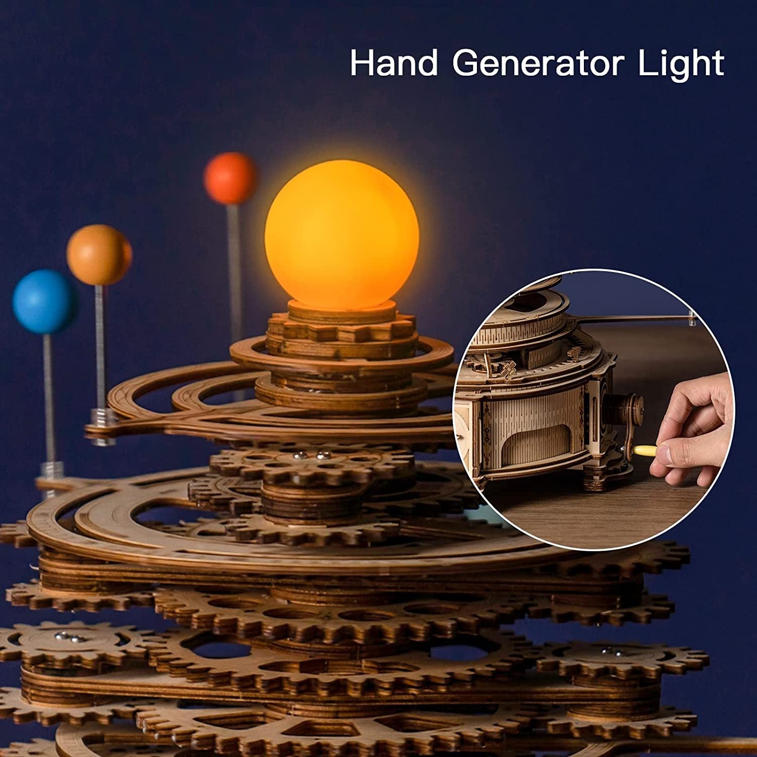 Rotatable Mechanical Orrery