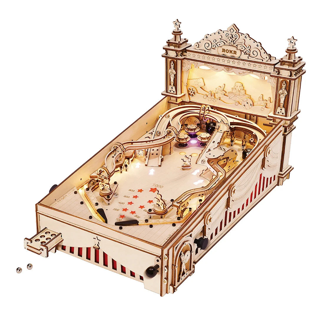 Pinball Machine Wooden Brainteaser