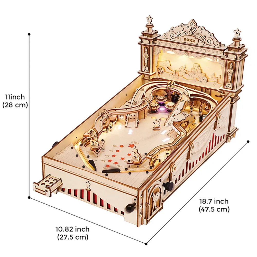 Pinball Machine Wooden Brainteaser