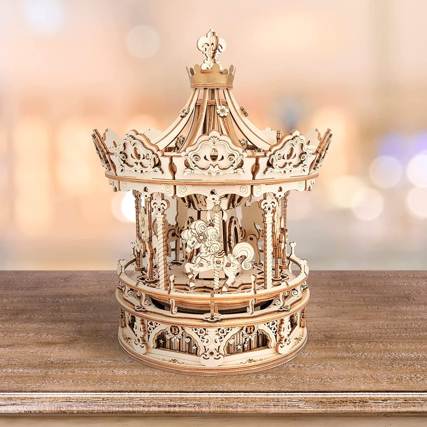 Wooden Carousel Model