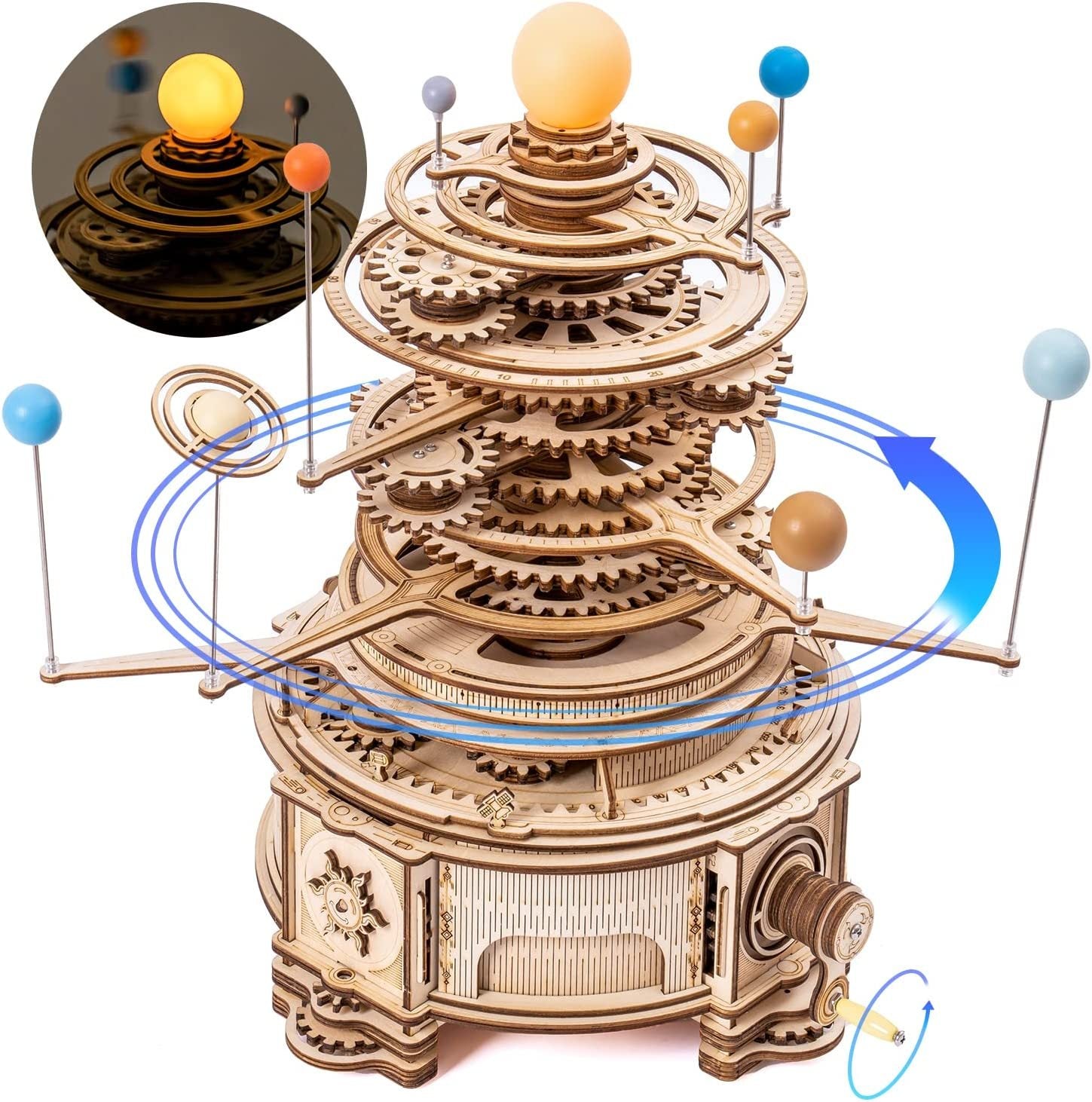 Rotatable Mechanical Orrery