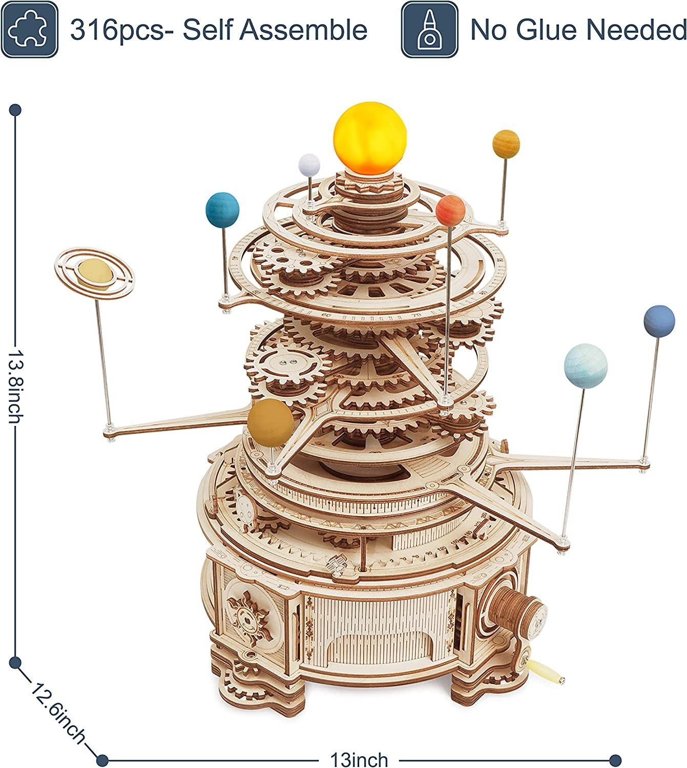 Rotatable Mechanical Orrery