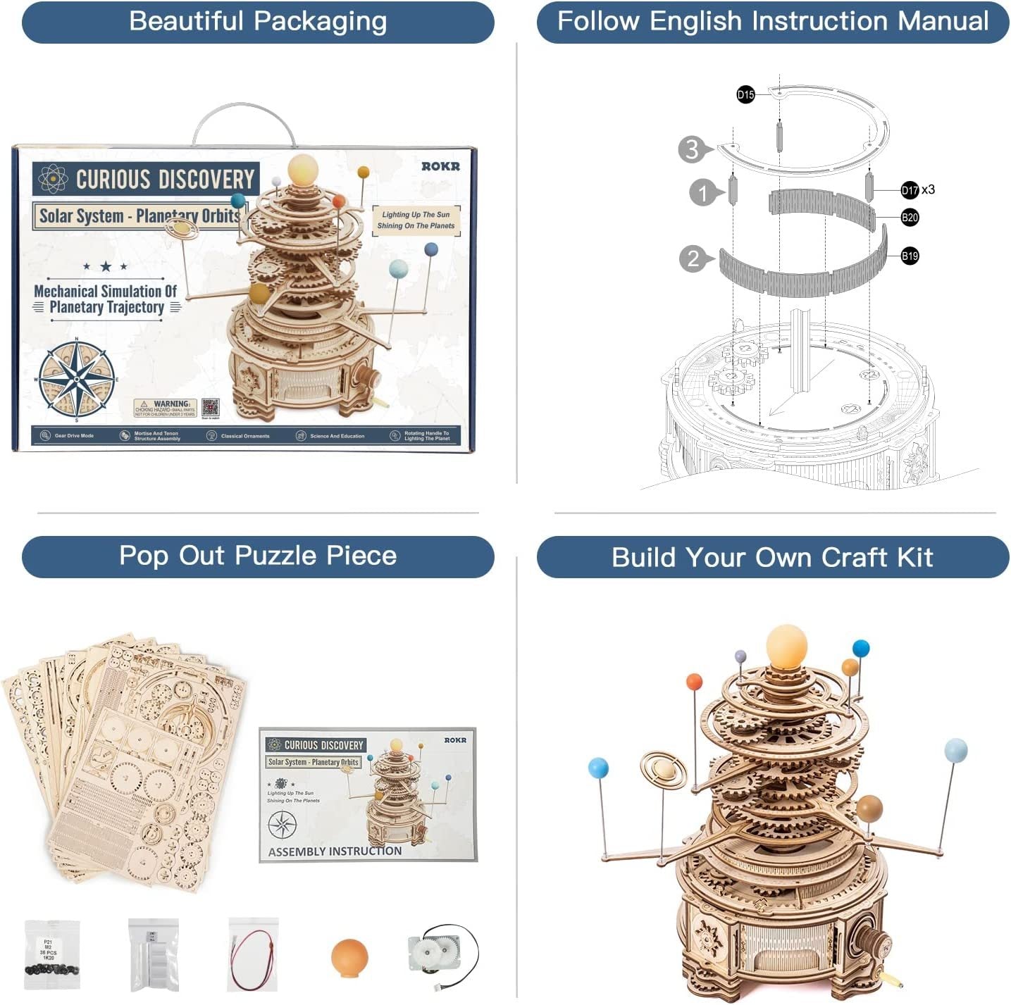Rotatable Mechanical Orrery
