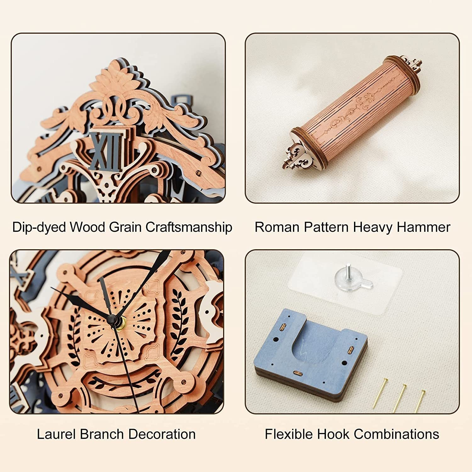 Wall Wooden Clock