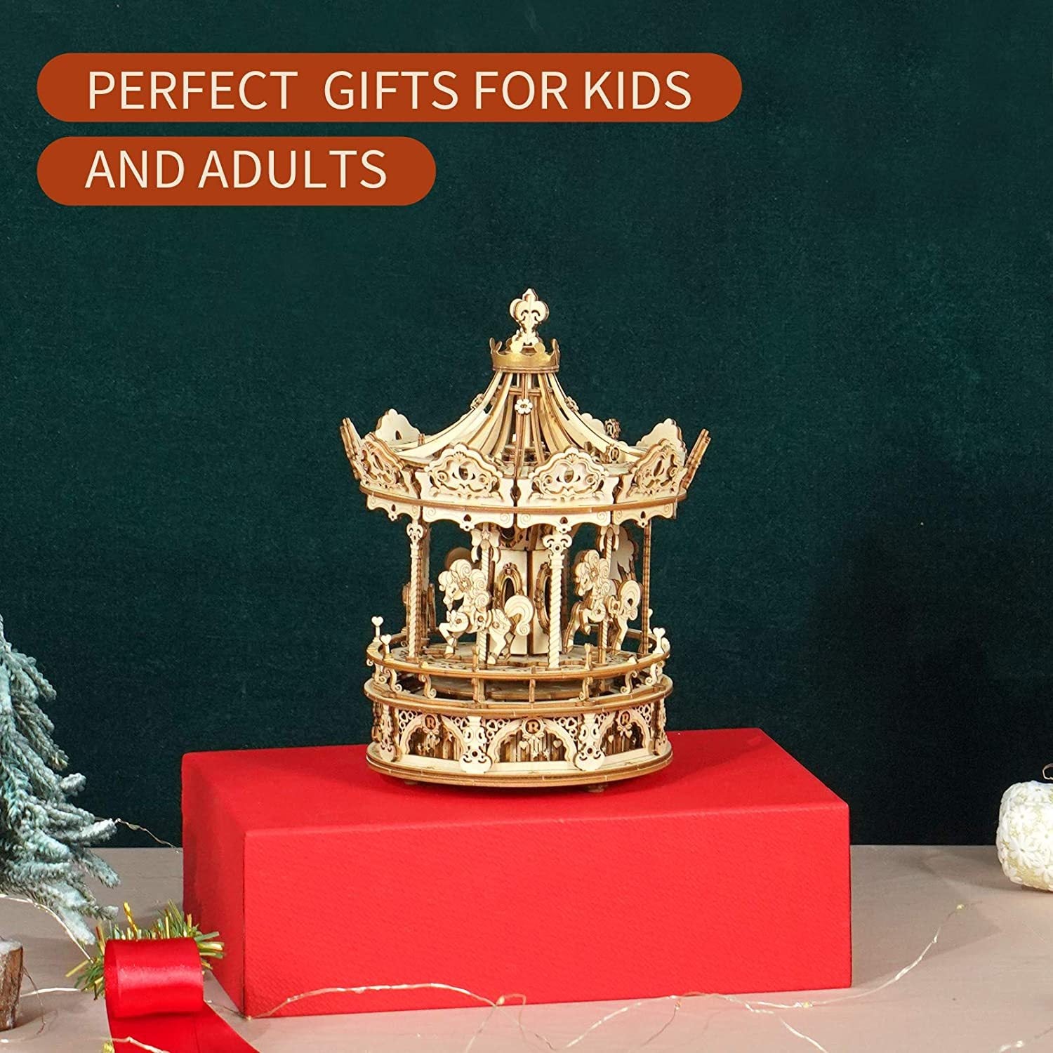Wooden Carousel Model