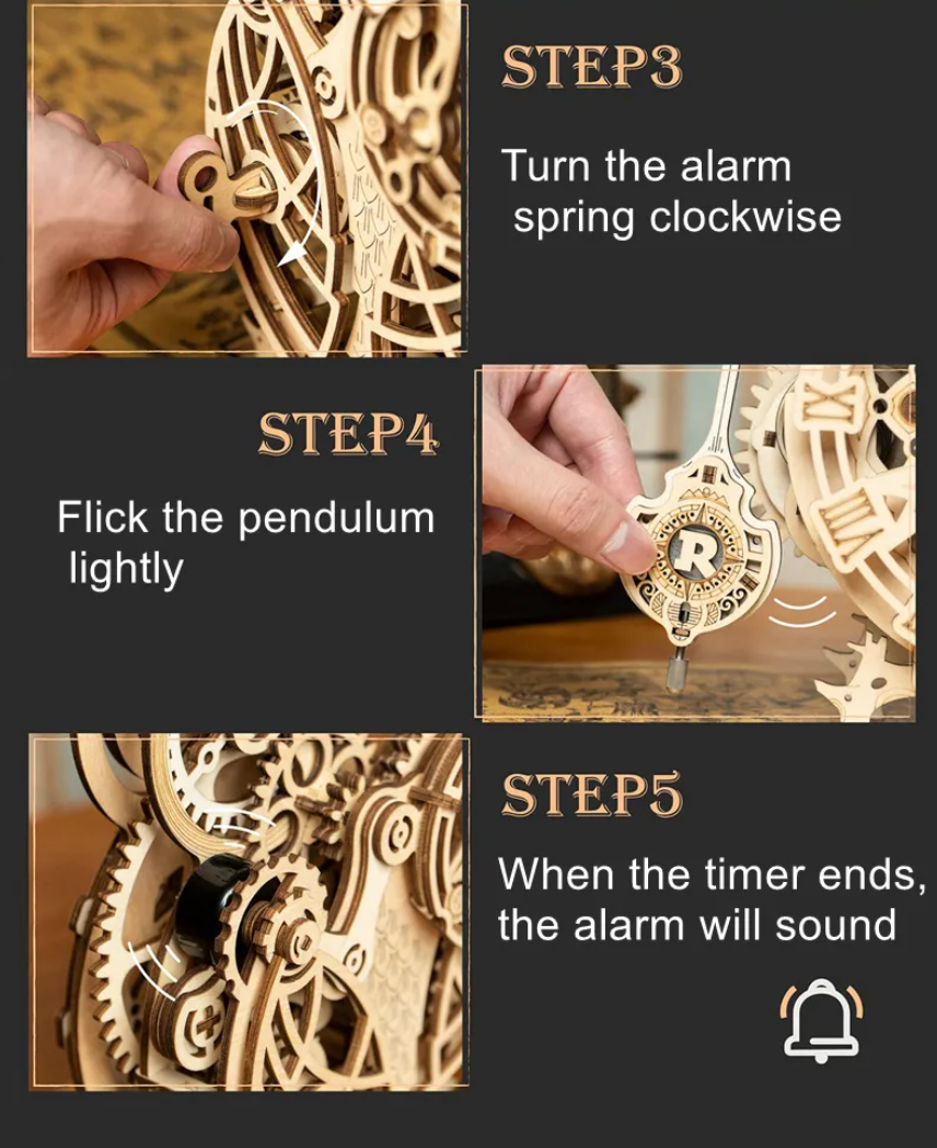 Owl Wooden Clock