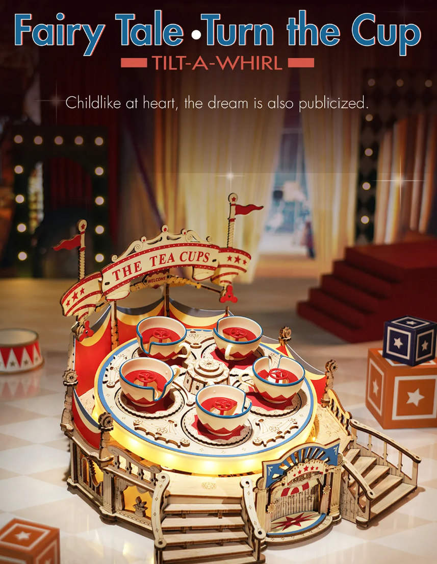 Wooden Music Box Amusement Park