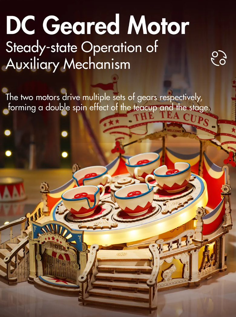 Wooden Music Box Amusement Park