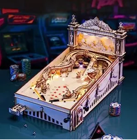 Pinball Machine Wooden Brainteaser