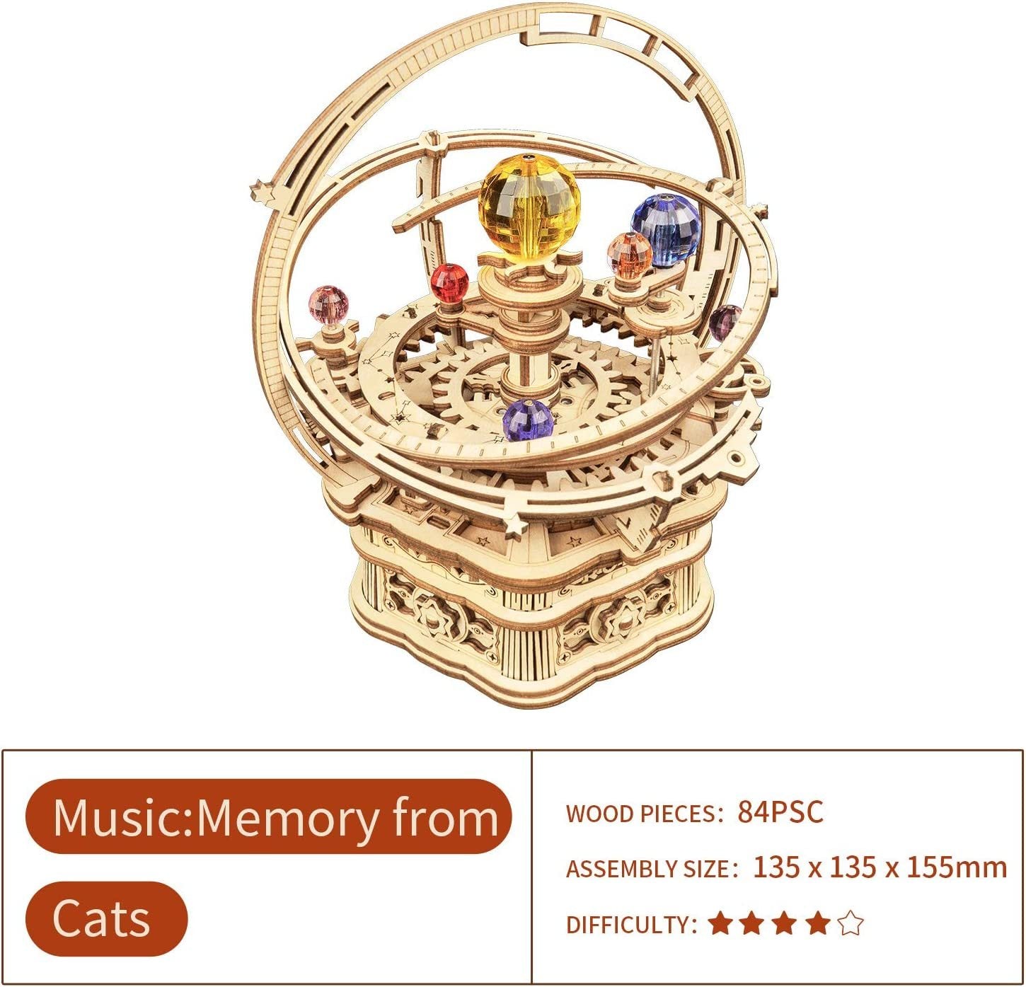 Starry Night Mechanical Music Box