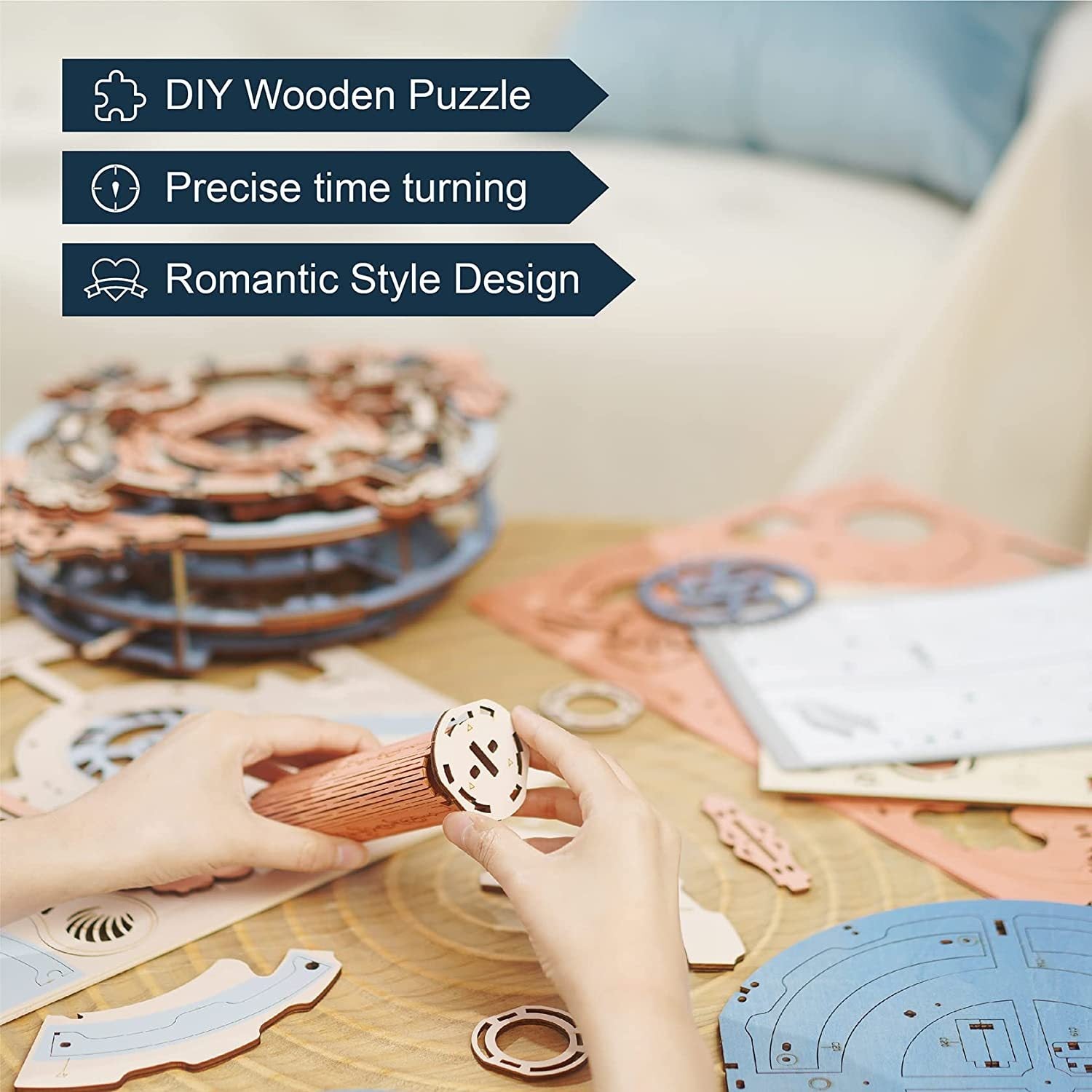 Wall Wooden Clock