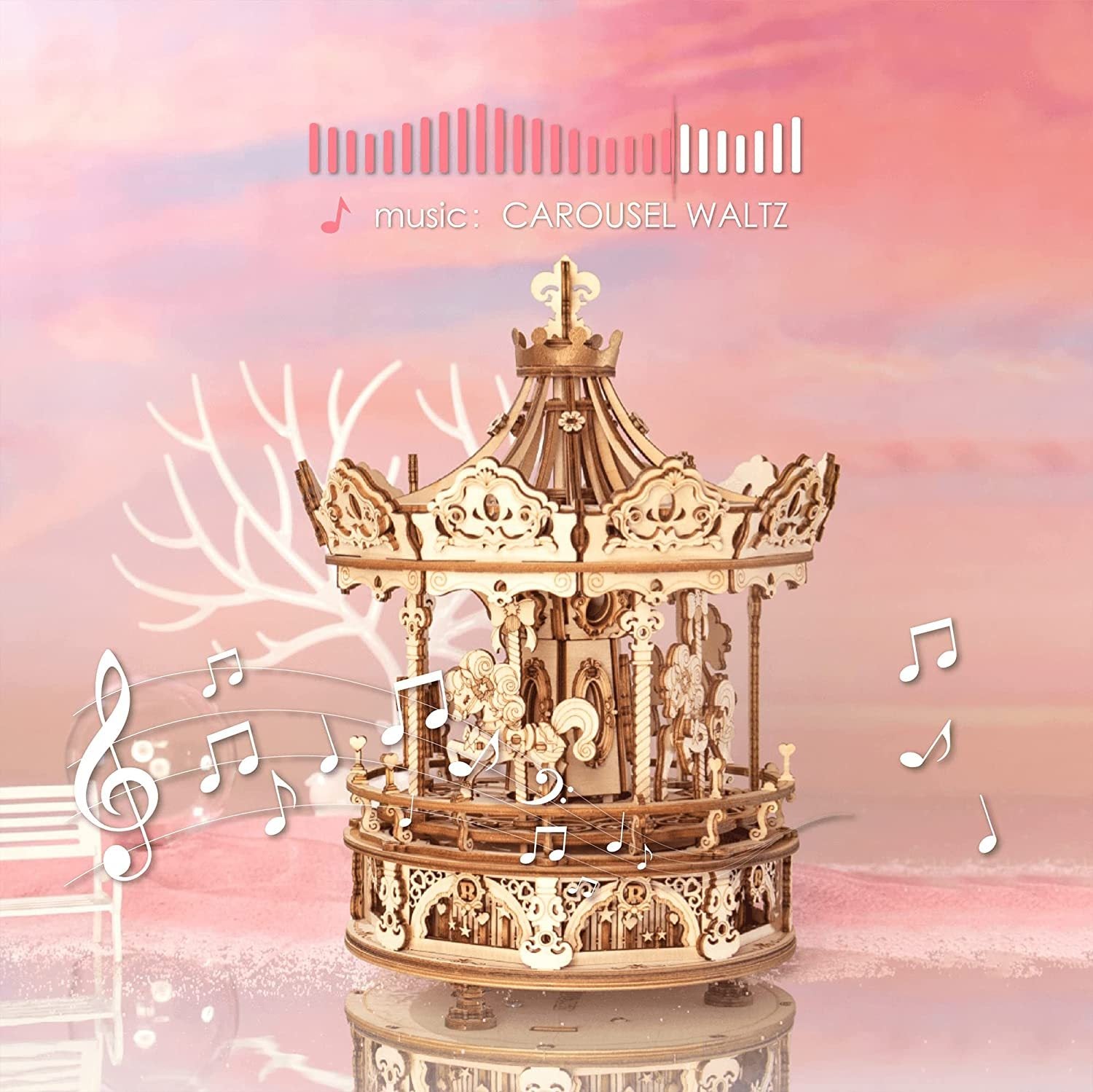 Wooden Carousel Model