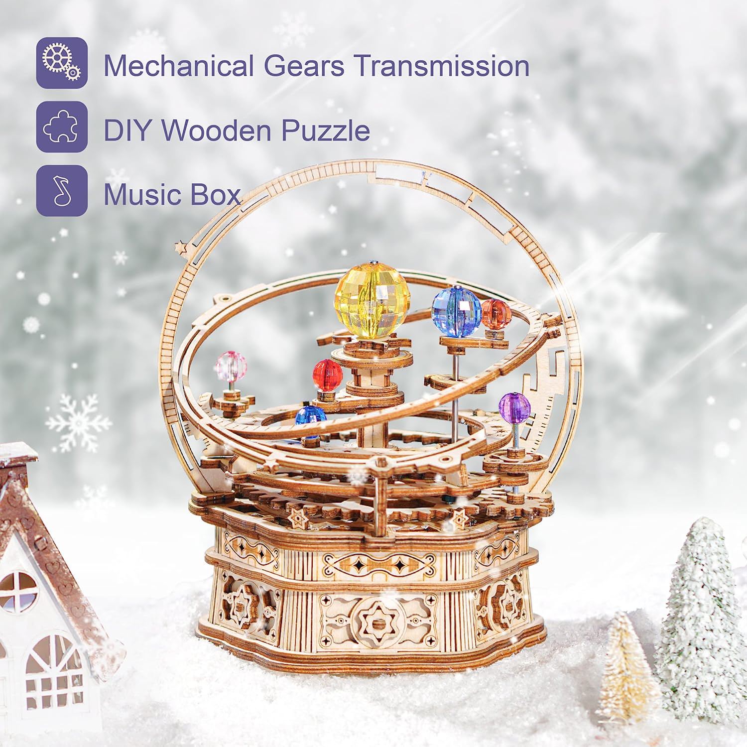 Starry Night Mechanical Music Box