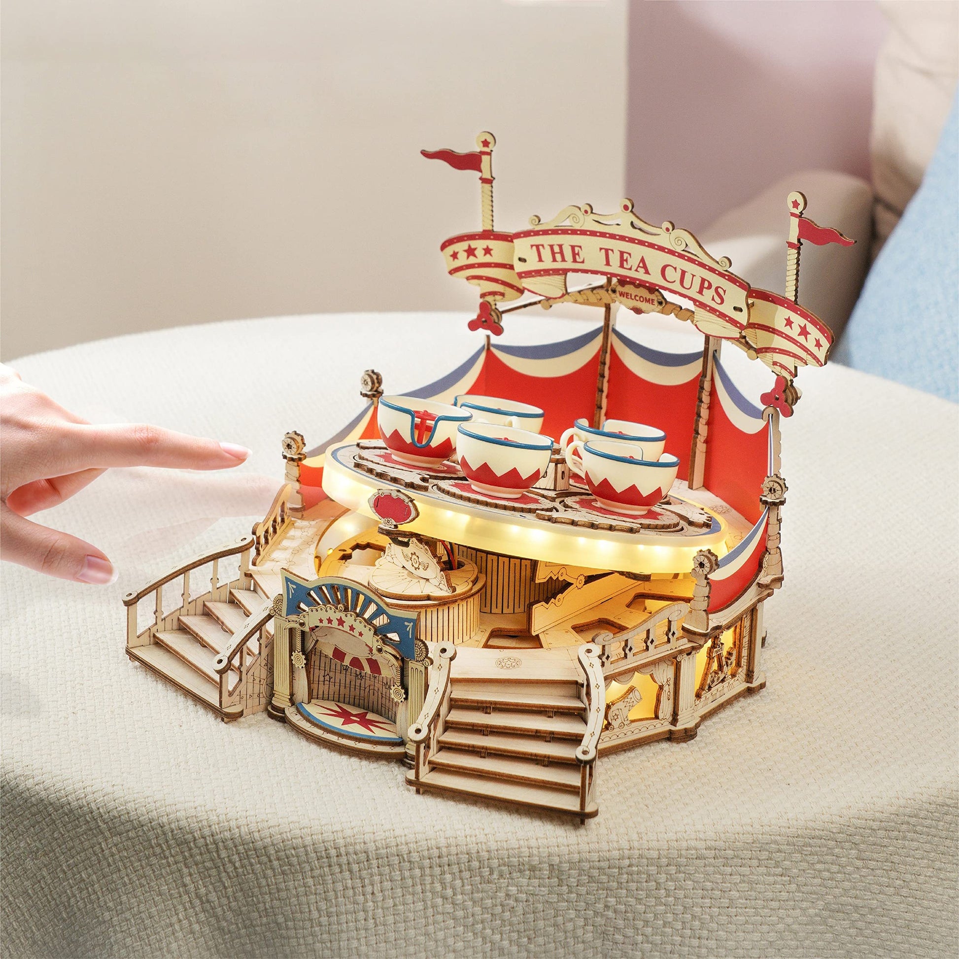 Wooden Music Box Amusement Park
