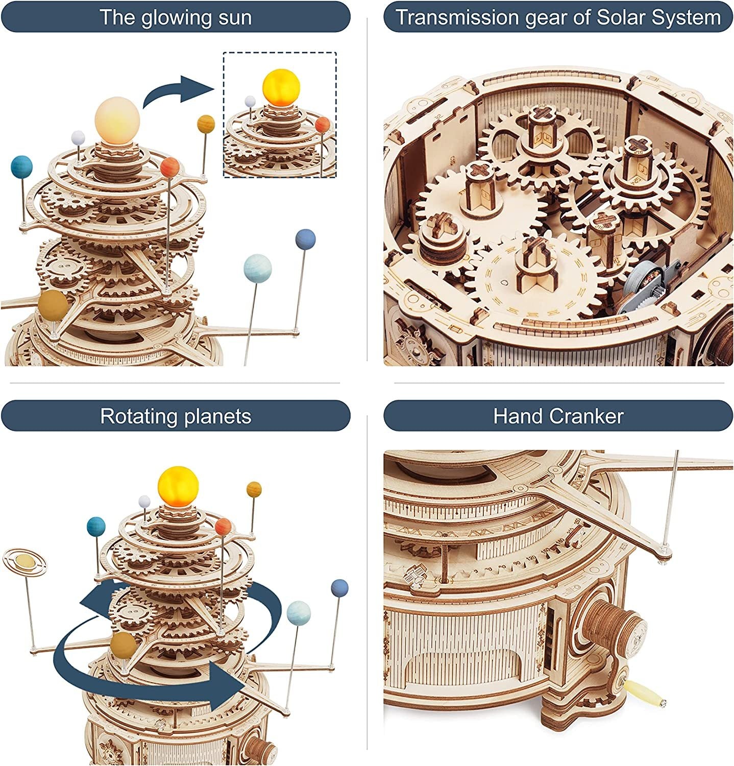 Rotatable Mechanical Orrery
