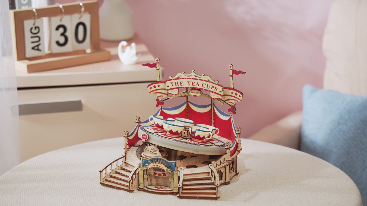 Wooden Music Box Amusement Park