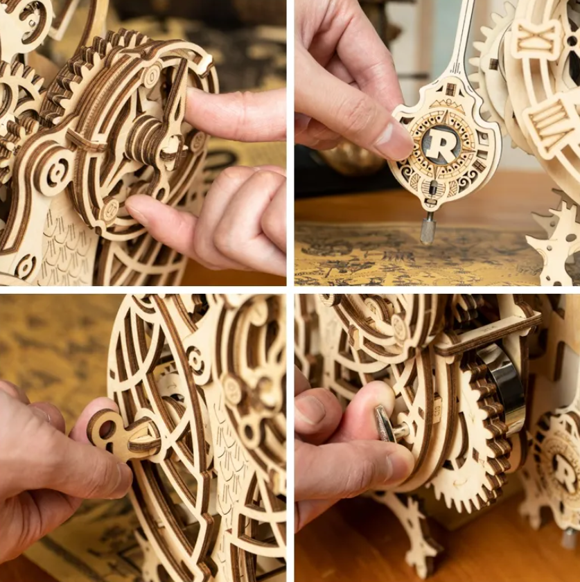 Owl Wooden Clock