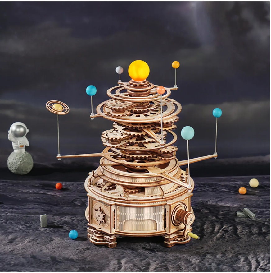 Rotatable Mechanical Orrery