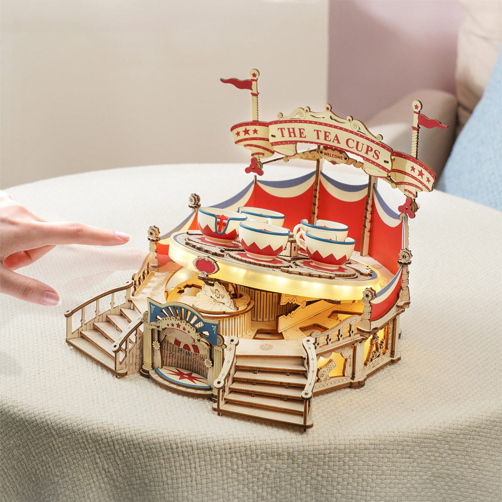 Wooden Music Box Amusement Park