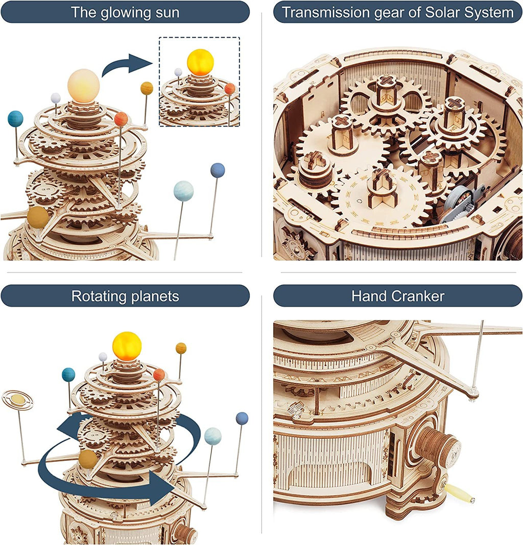 Rotatable Mechanical Orrery